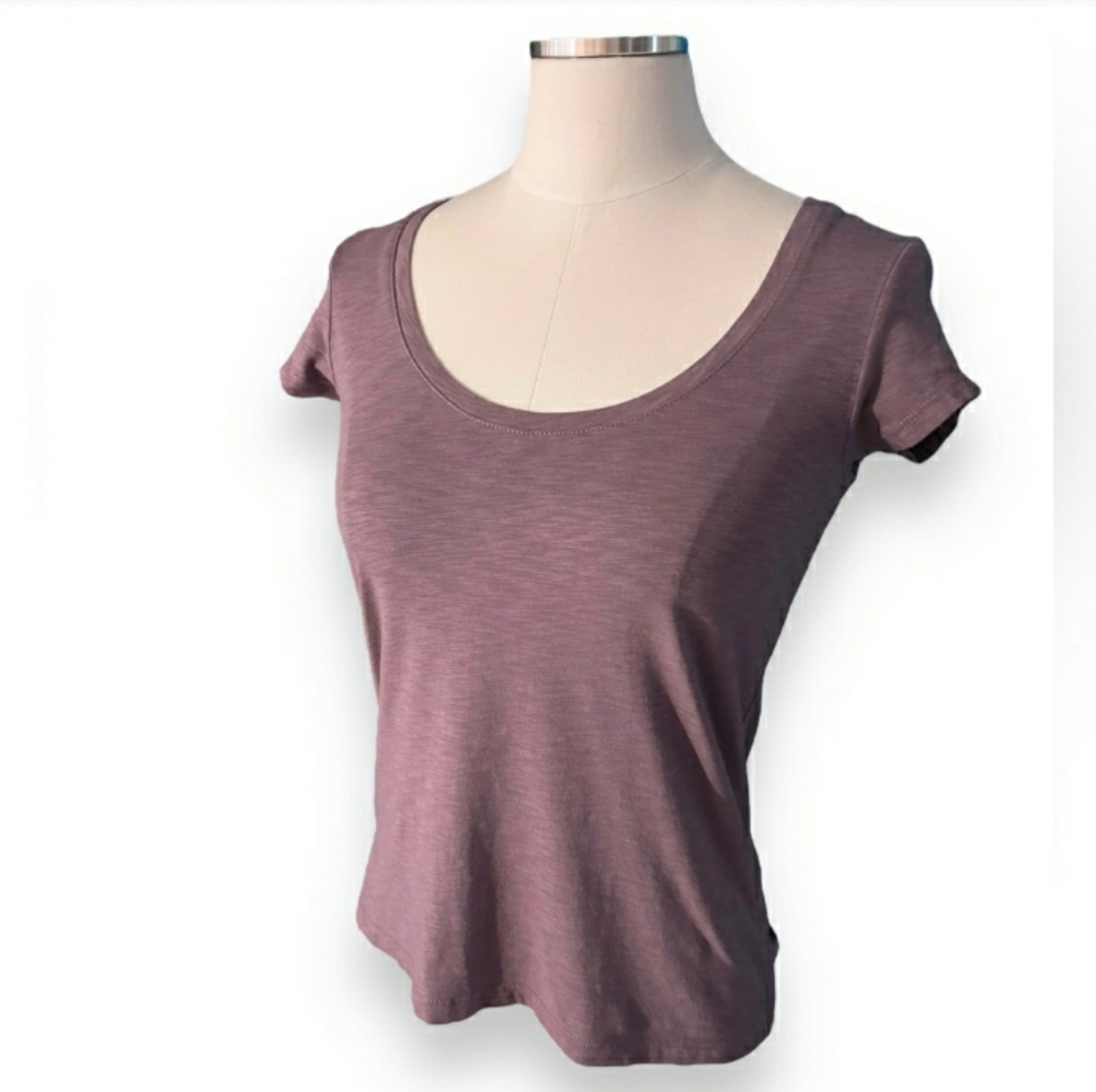 JOIE Cotton Blend Scoop Neck Top